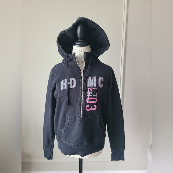 Harley Davidson HD-MC Hoodie Sz.S/M - Picture 1 of 10